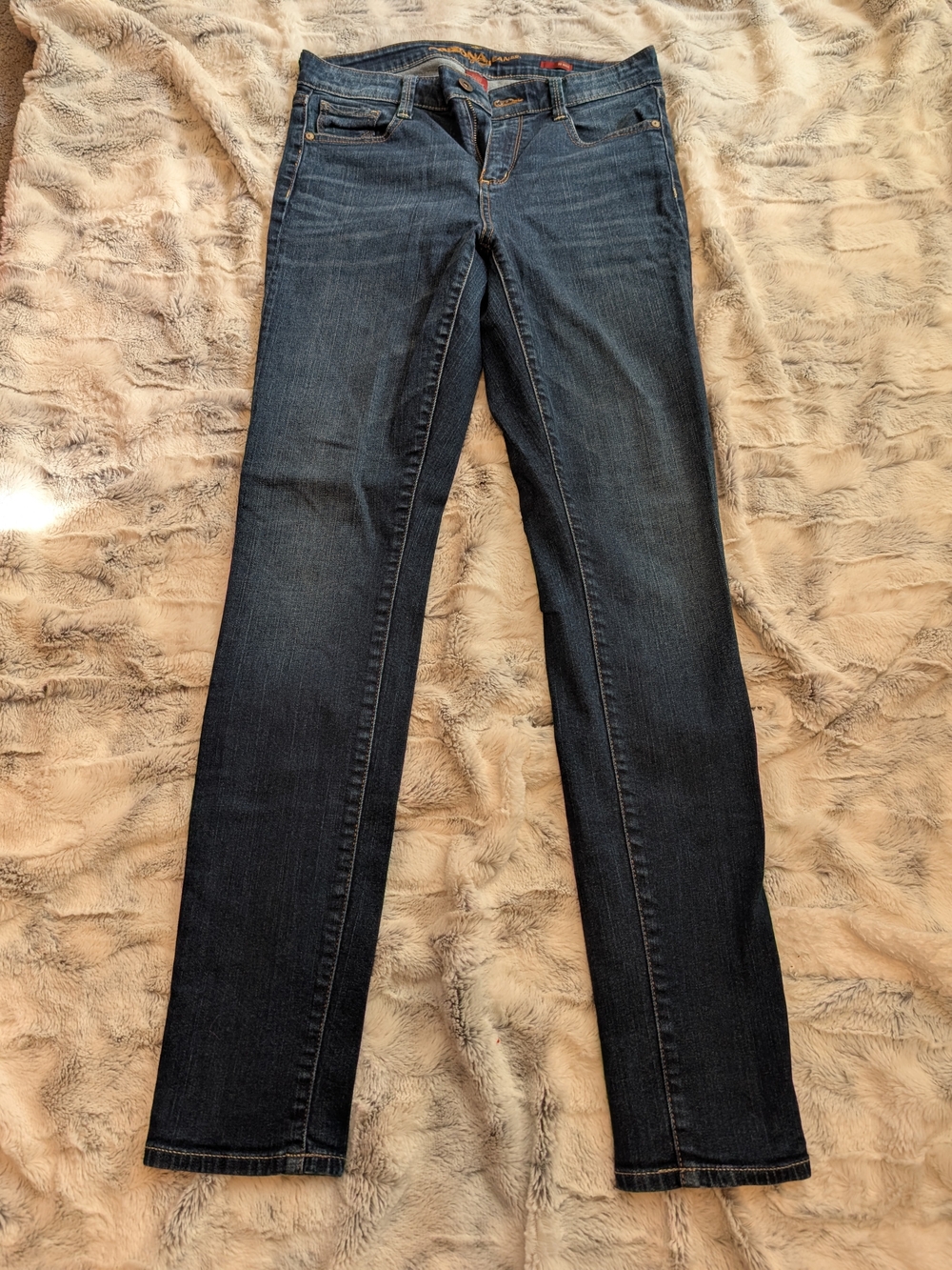 Arizona Hi Rise Dark Wash Skinny Jeans 7